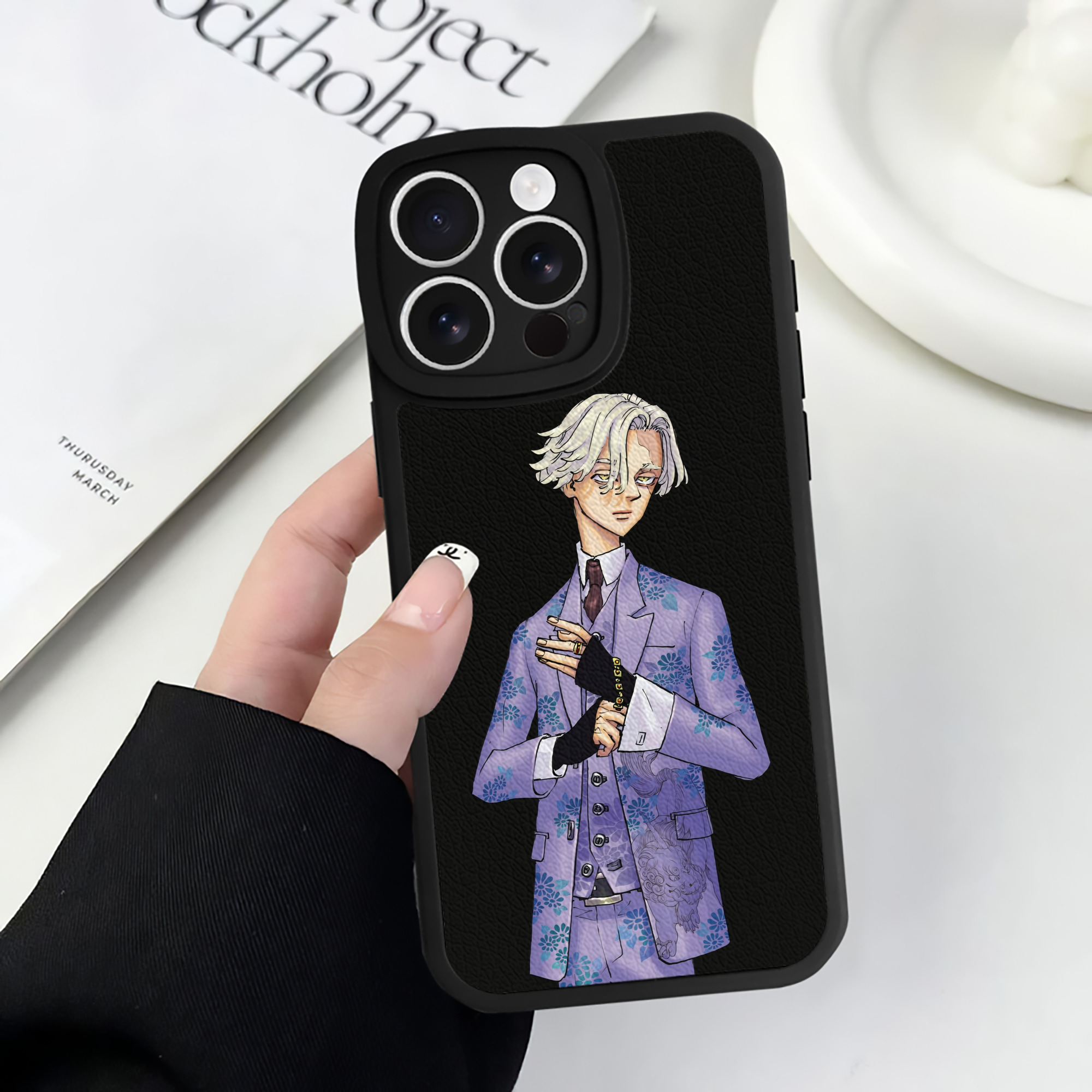 （画像用） 東京リベンジャーズ Tokyo Revengers 【iPhone 16シリーズ対応】シリコンスマホケース（レザー調） 材質：シリコン